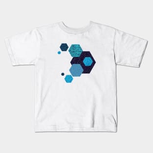 Hexagon Geometric Pattern Kids T-Shirt